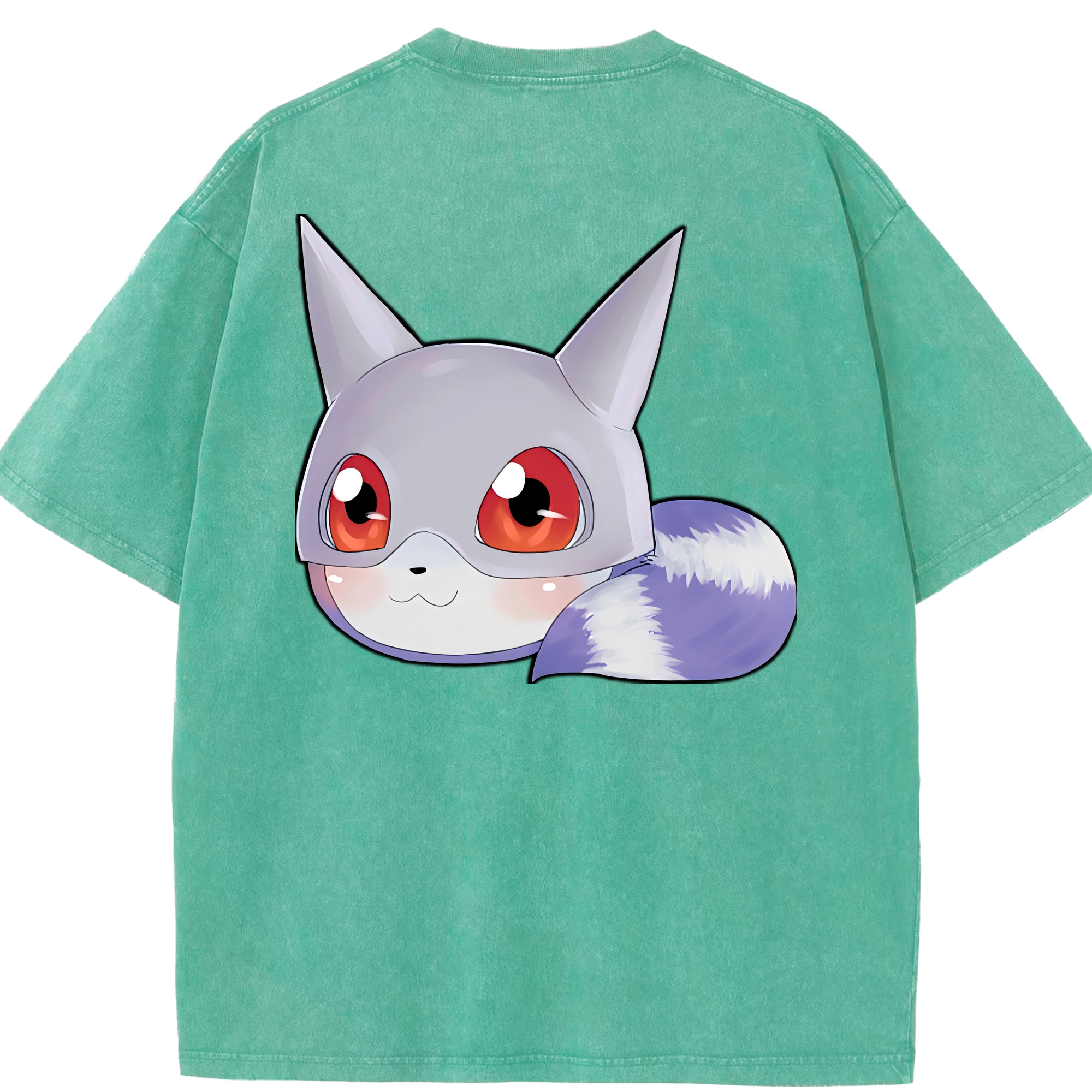 （画像用） Digimon デジタルモンスター/デジモン 綿100% ヴィンテージ風 半袖Tシャツ（背面プリント）